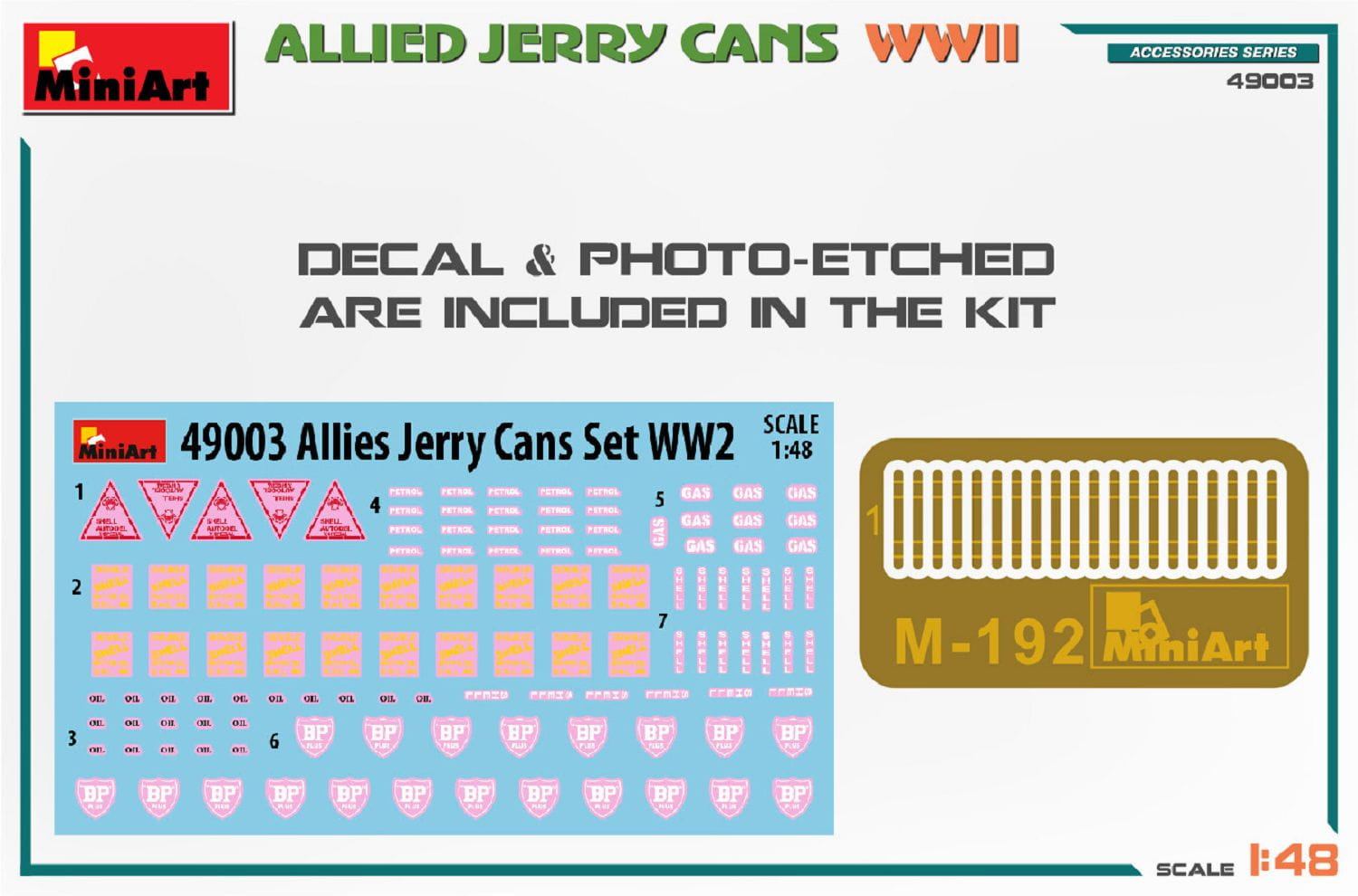 MiniArt 1_48 WW2 Allier. Kraftstoffkanister _45_ Plastik Modellbau - RC-Zubehoer