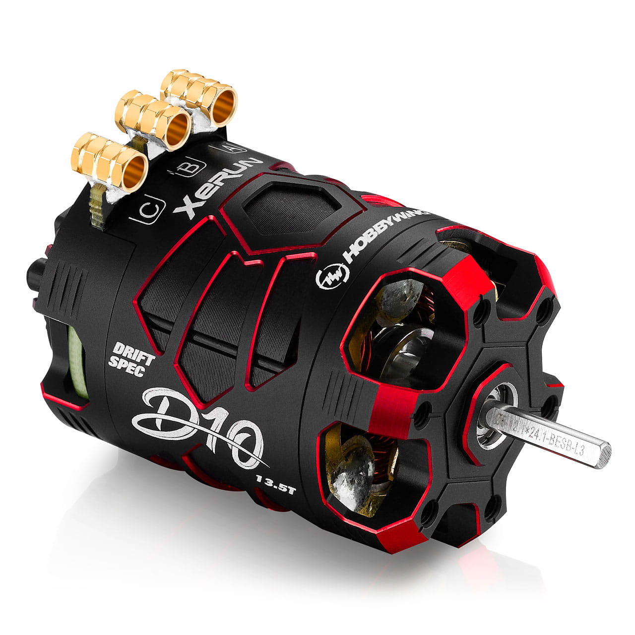 Hobbywing Xerun D10 Brushless Drift Motor 13.5T Rot - RC-Zubehoer