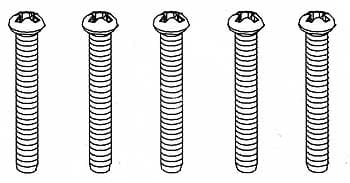 Robitronic 3x22mm Rundkopfschraube für Plastik (5 Stk)