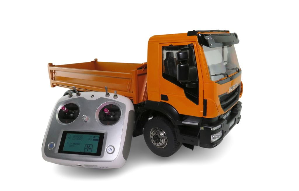 ScaleClub 1:14 Stralis orange 4x4 Hinterkipper RTR mit FlySky FS-i6S