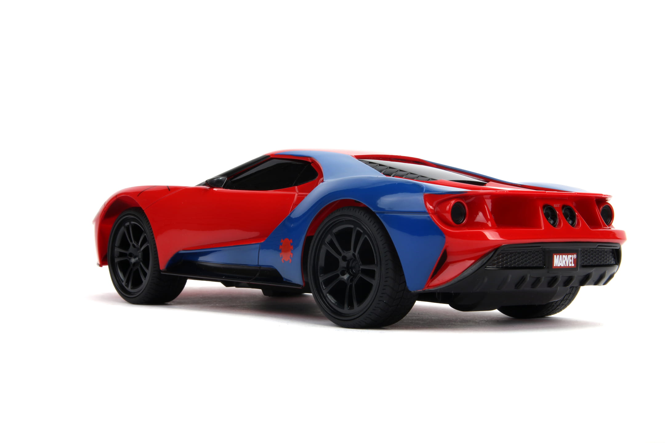 RC Spidermann Ford GT Auto Jada Marvel RC Auto Spiderman 2017 Ford GT 1_16 Modellauto - RC-Zubehoer