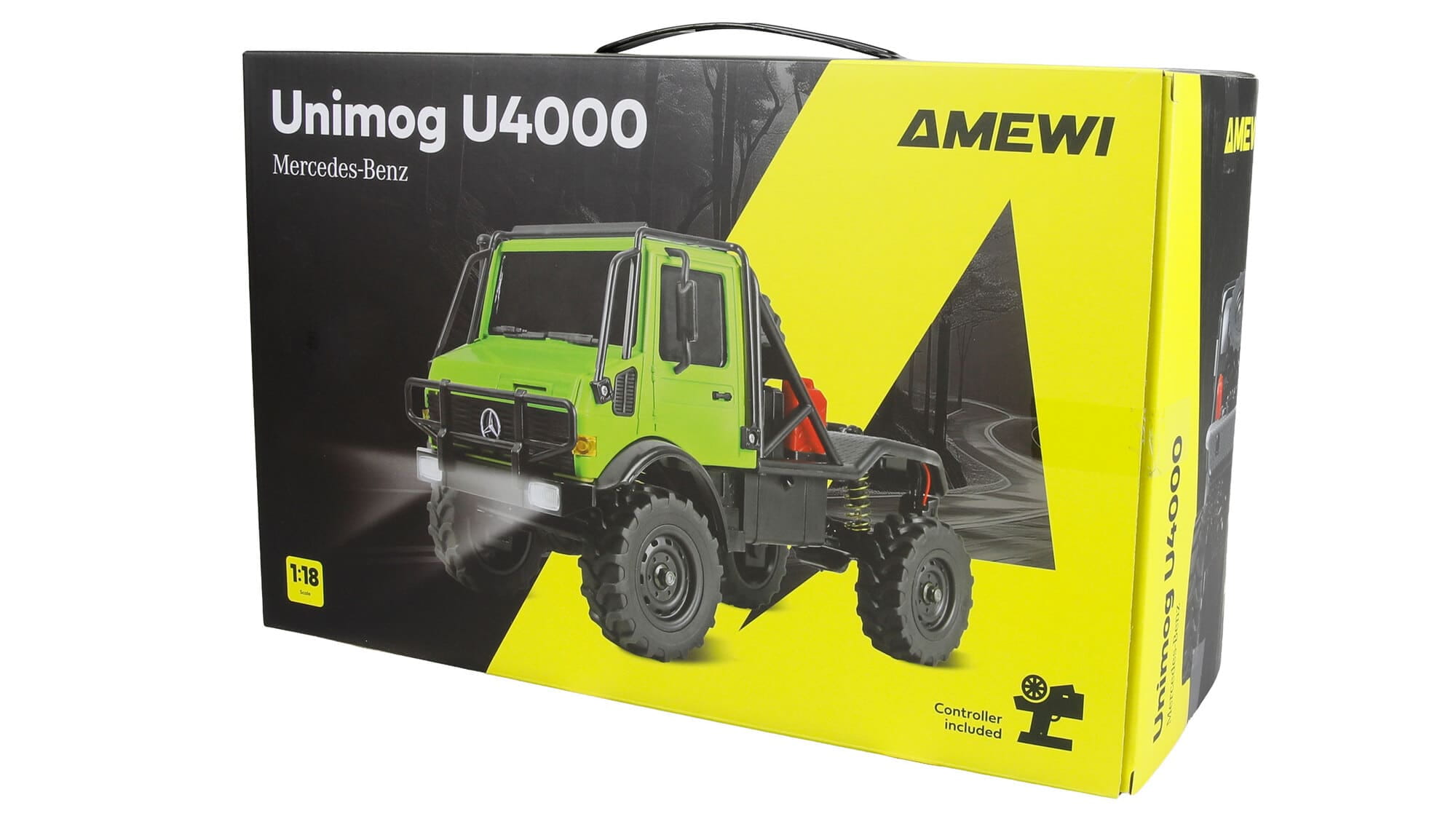 Amewi Mercedes-Benz Unimog U4000 Scale Crawler 4WD RTR 1_18 Gruen