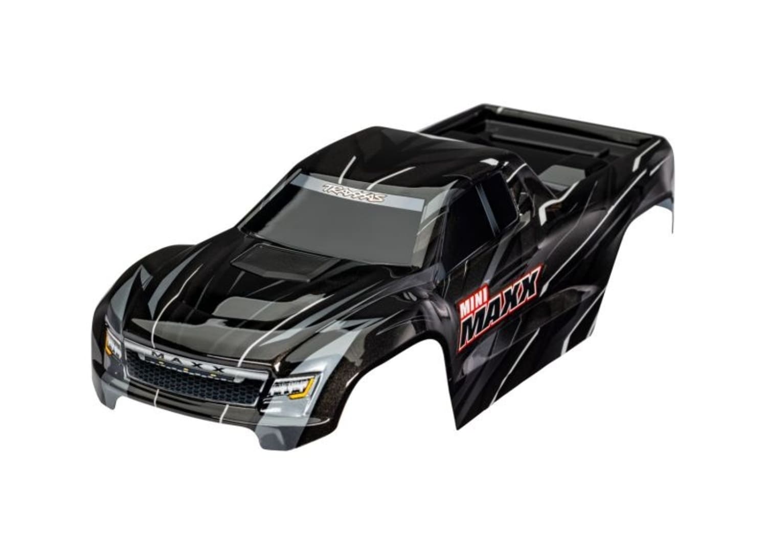 Traxxas Karosserie schwarz mit Aufkleber _ Clipless - RC-Zubehoer