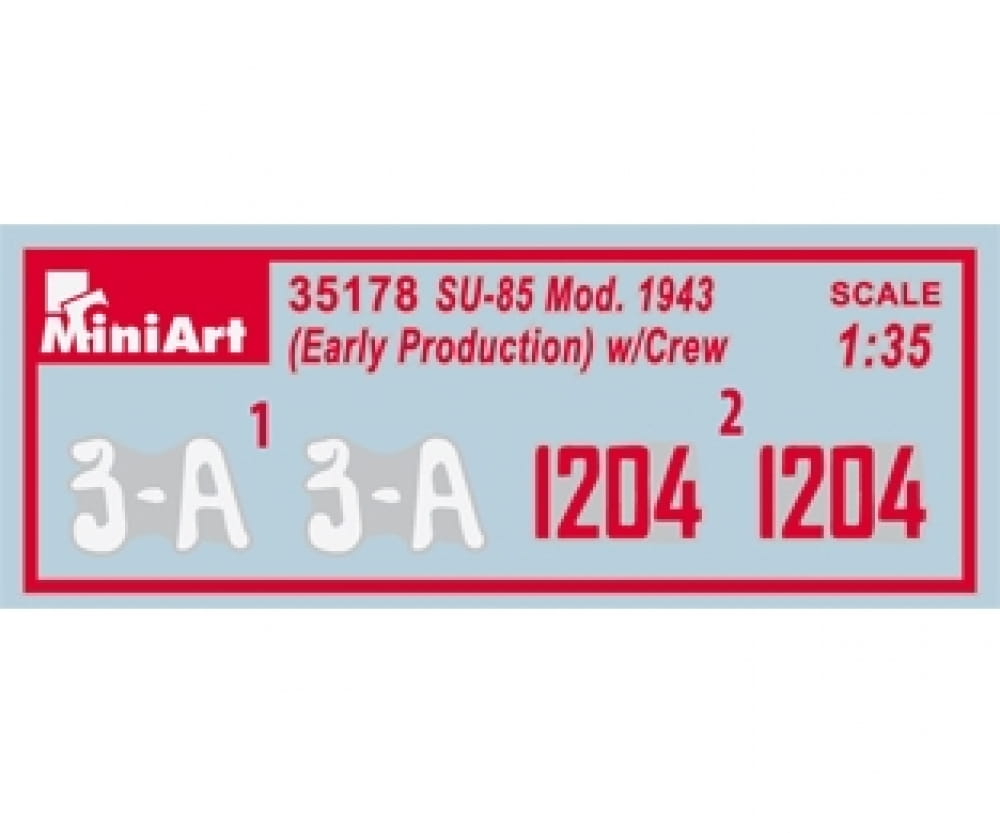 Plastikmodellbau von Miniart 1-35 su 85 frueh prod 1943 m bes