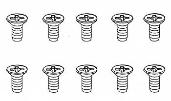 Robitronic 3x6mm Senkkopfschraube für Plastik (10 Stk)