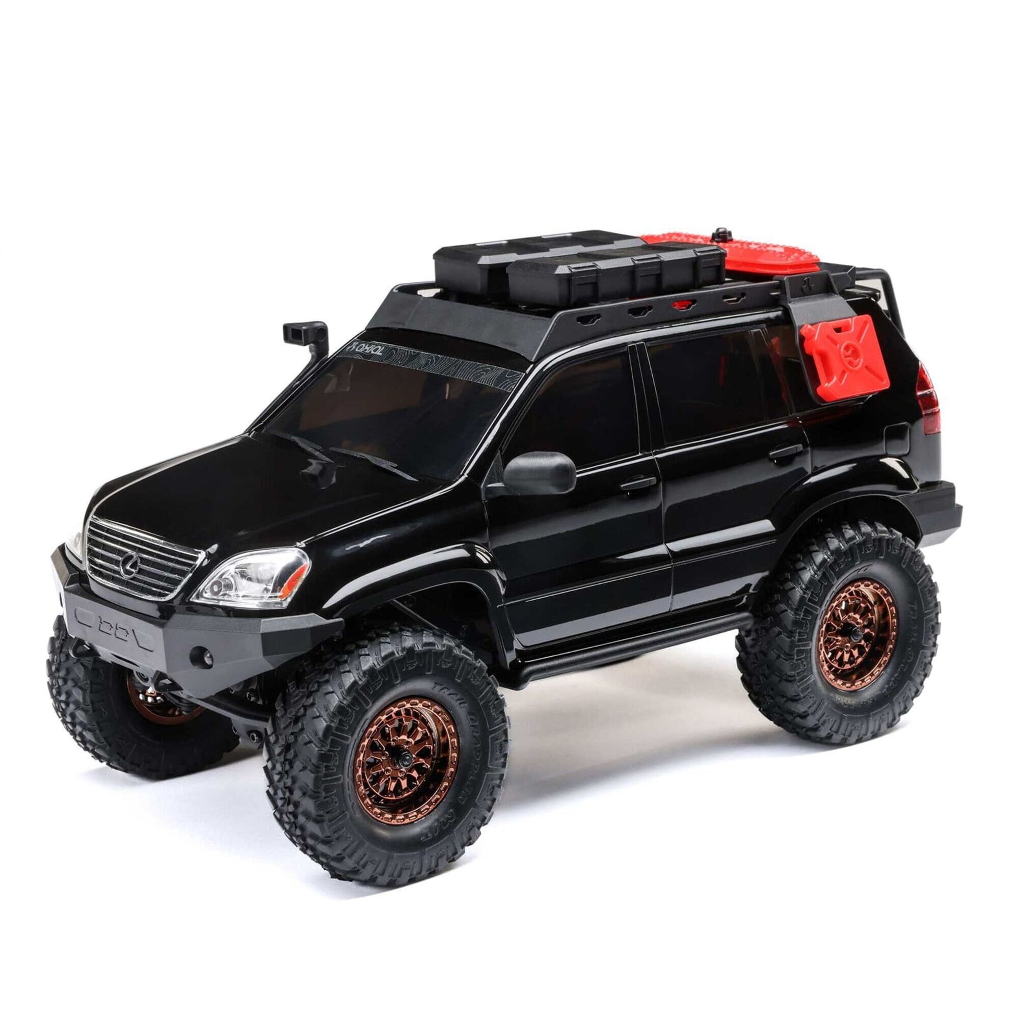 Axial SCX24 Lexus GX 470 1_24 4X4 Crawler RTR Modell mit Akku und Ladegeraet in Schwarz