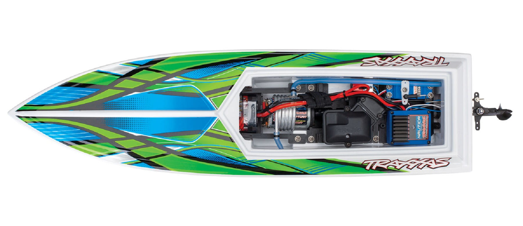 Traxxas Blast RC Boot RTR 1 zu 10 mit Akku Gruen