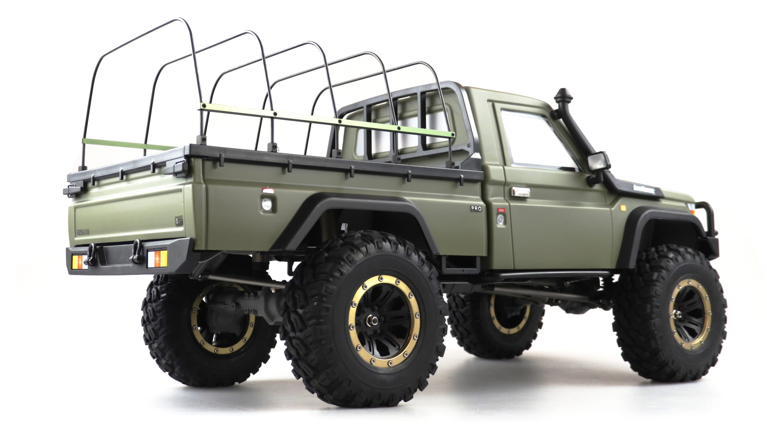 Amewi RC Scale Crawler AMXRock RCX8BS Pick-Up 1:8, RTR Militär grün