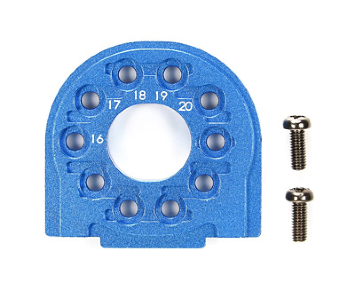 Tamiya TT-02/B Alu Motorhalter Blau eloxiert Tamiya TT-02_B Alu Motorhalter Blau eloxiert - RC-Zubehoer