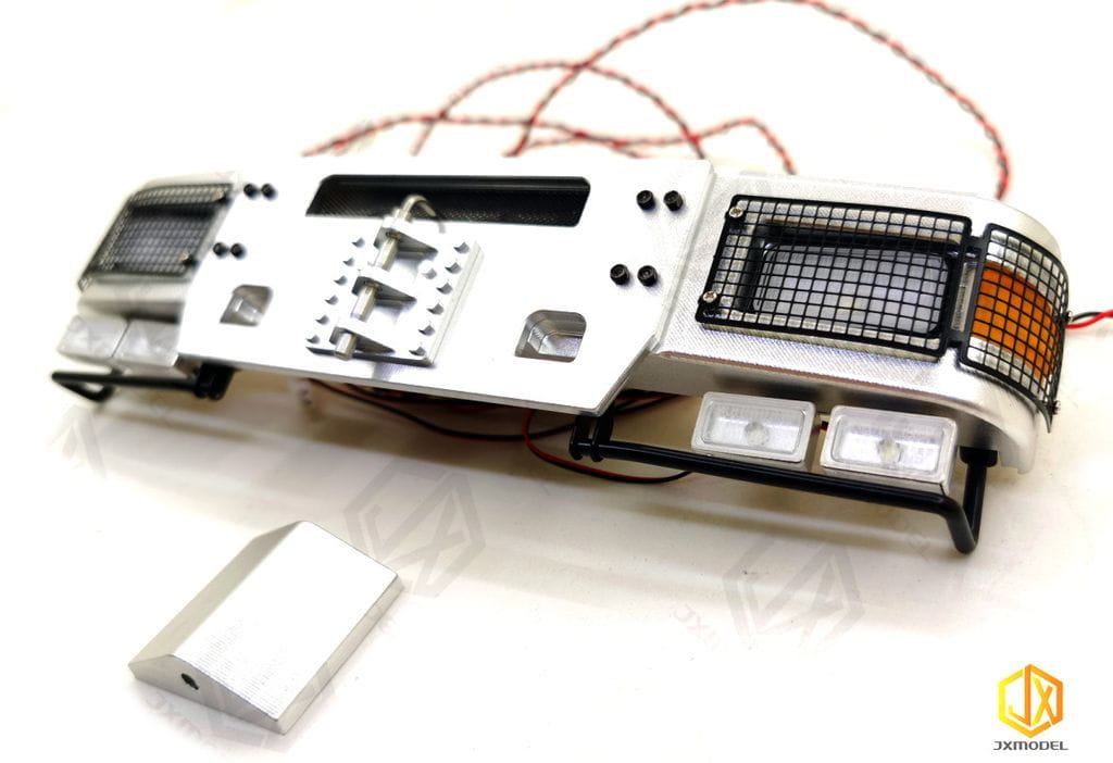 JXModel 1_14 Schwerlaststossstange aus Alu fuer MAN F2000 - RC-Zubehoer