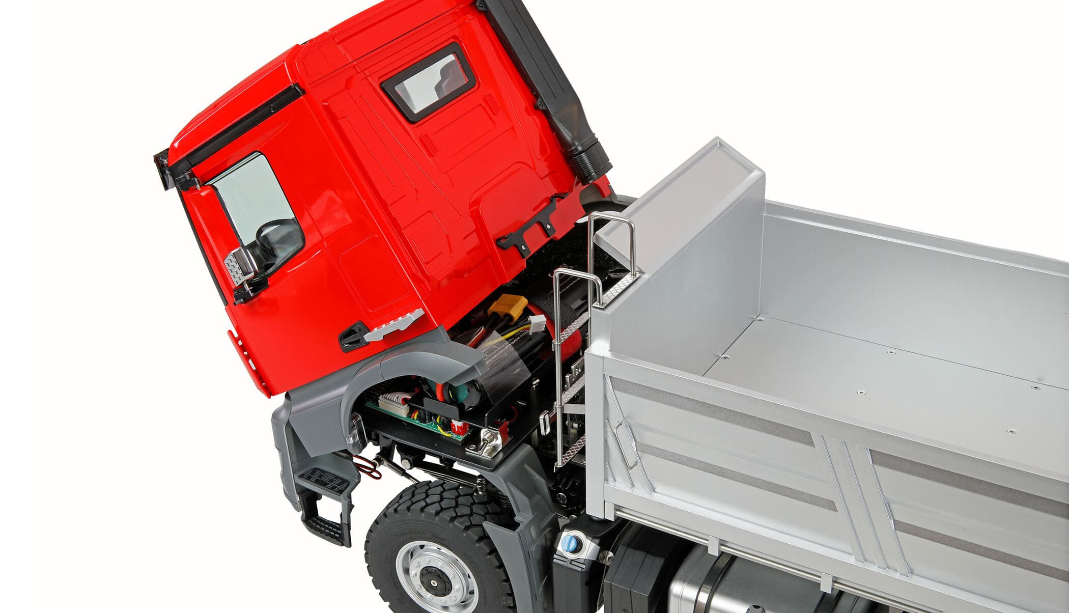 Amewi Mercedes-Benz Arocs Muldenkipper 6x6 1_14 RTR rot