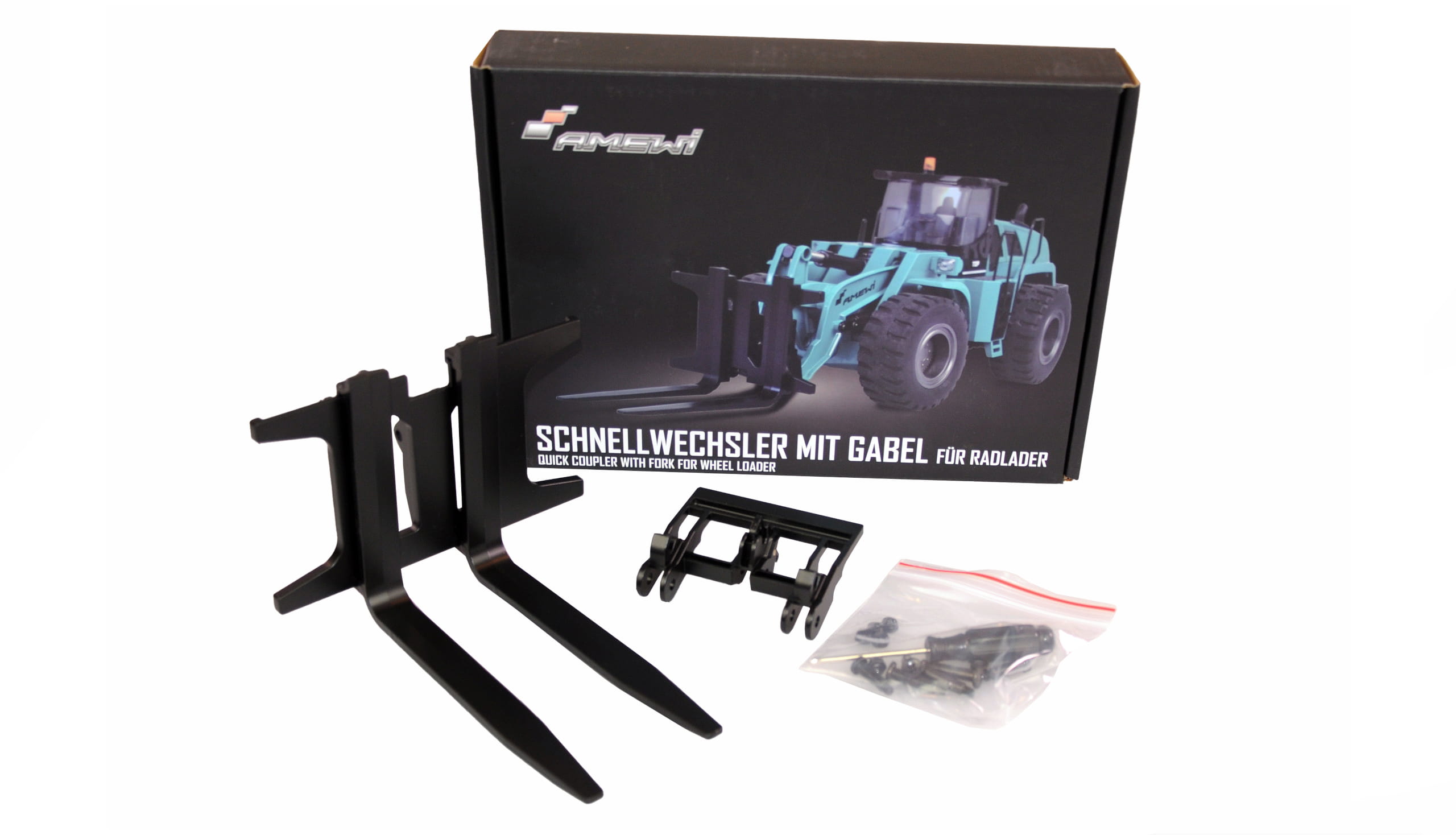 Amewi Schnellwechsler mit Gabel für Radlader G48XE