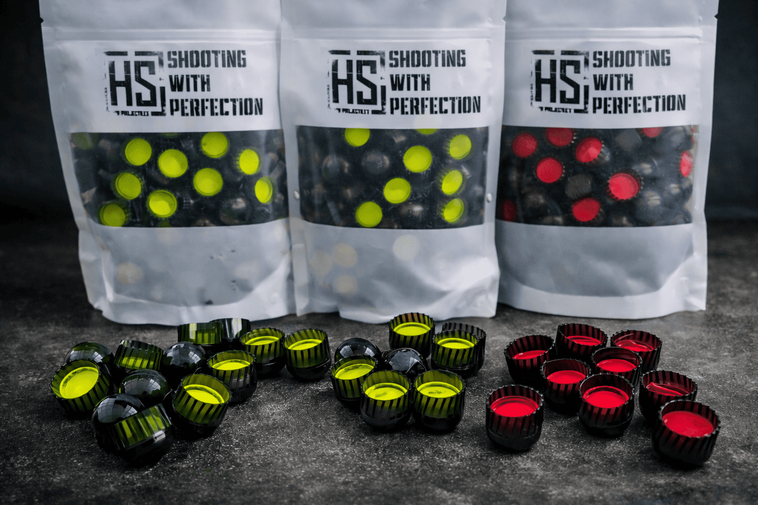 HS Projectiles MagFed Paintball Munition mit verschiedenen Farben für Planet Eclipse EMF100 und EMF200 Marker