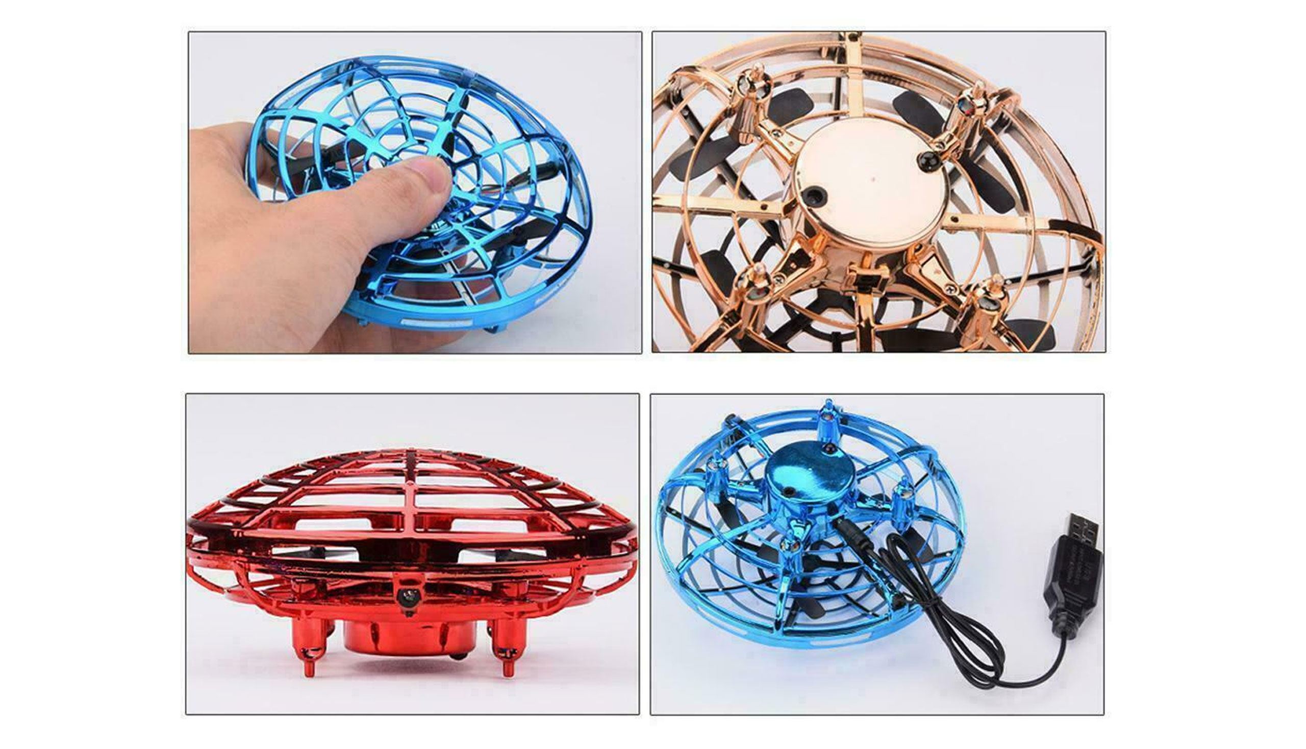 Amewi Mini UFO mit Gestensteuerung rot