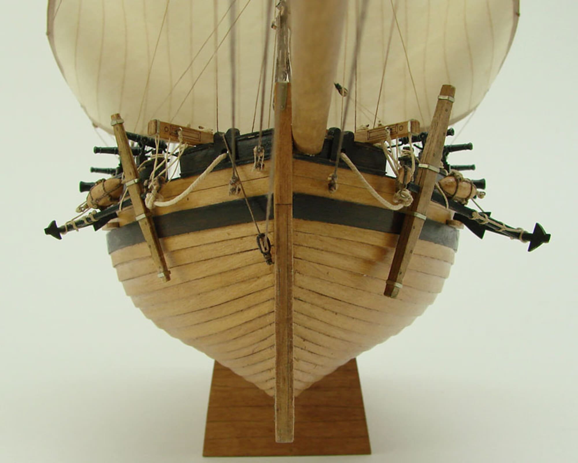 HMS Rattlesnake 1776 Modellbausatz 1_72 Laser-Cut Holzbau