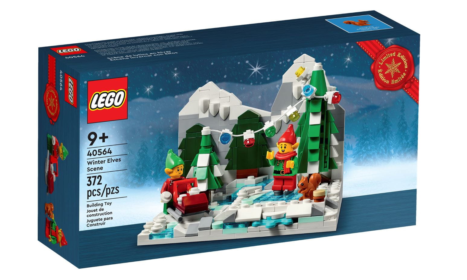 LEGO Exklusiv Set Weihnachtselfen Scene Limitiert 372 Teile