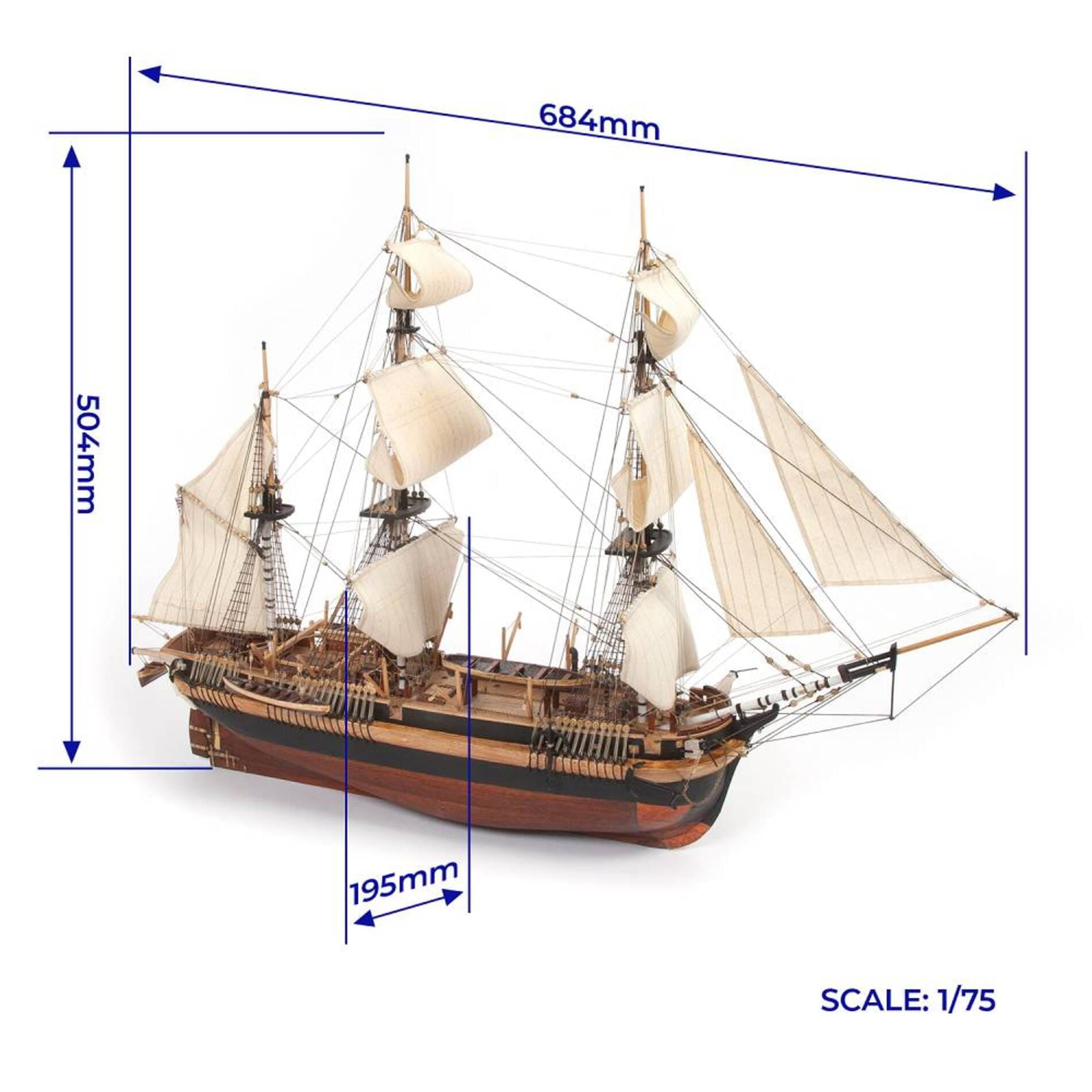 HMS Erebus Standmodellbausatz 1_75 - Modellzubehoer