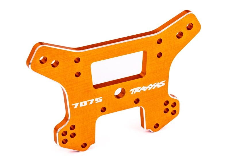 Traxxas Daempferbruecke vorn 7075-T6 Alu orange eloxiert - RC-Zubehoer
