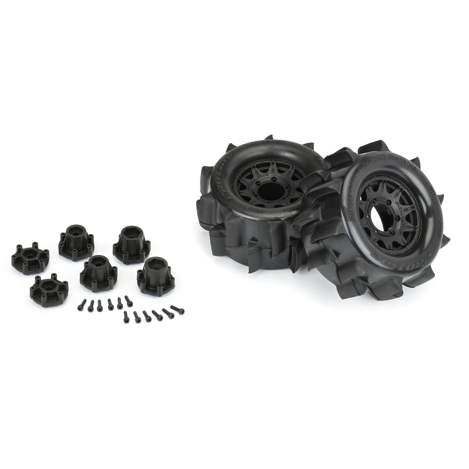 Proline 1_10 Sand Paw HP BELTED F_R 2.8 MT Reifen MTD 12_14mm Black Raid _2_ - RC-Zubehoer