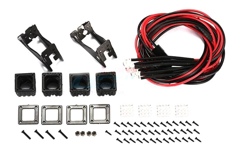 GPM Scheinwerfer _Typ B_ vorn schwarz fuer Traxxas TRX4 - 6 - RC-Zubehoer