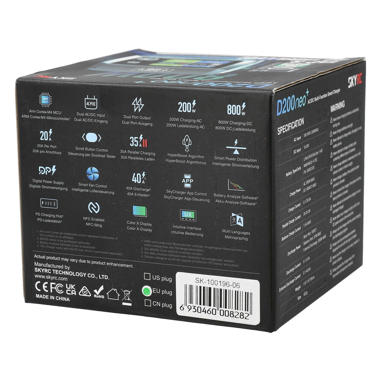 SkyRC Ladegeraet D200 Neo_ LiPo 1-6s 20A 200W