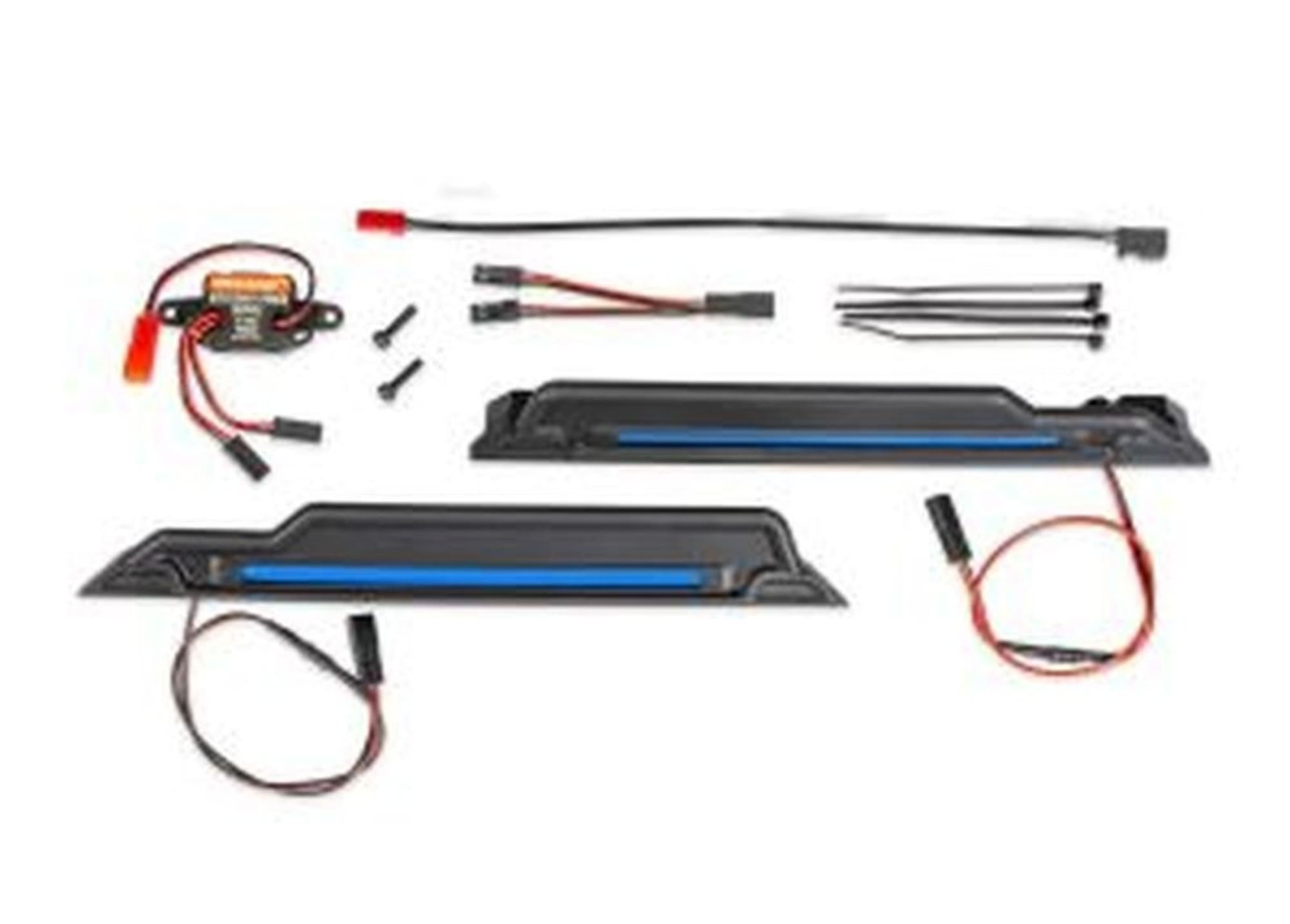 Traxxas Unterboden Licht-Set blau fuer Funco fuer RC Modelle