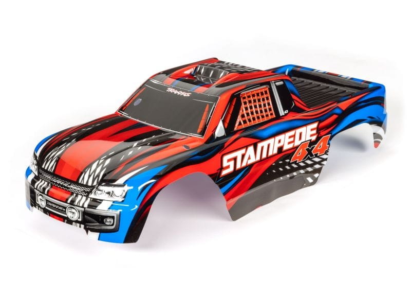 Traxxas Karosserie Stampede 4X4 rot_ kpl. lackiert - RC-Zubehoer