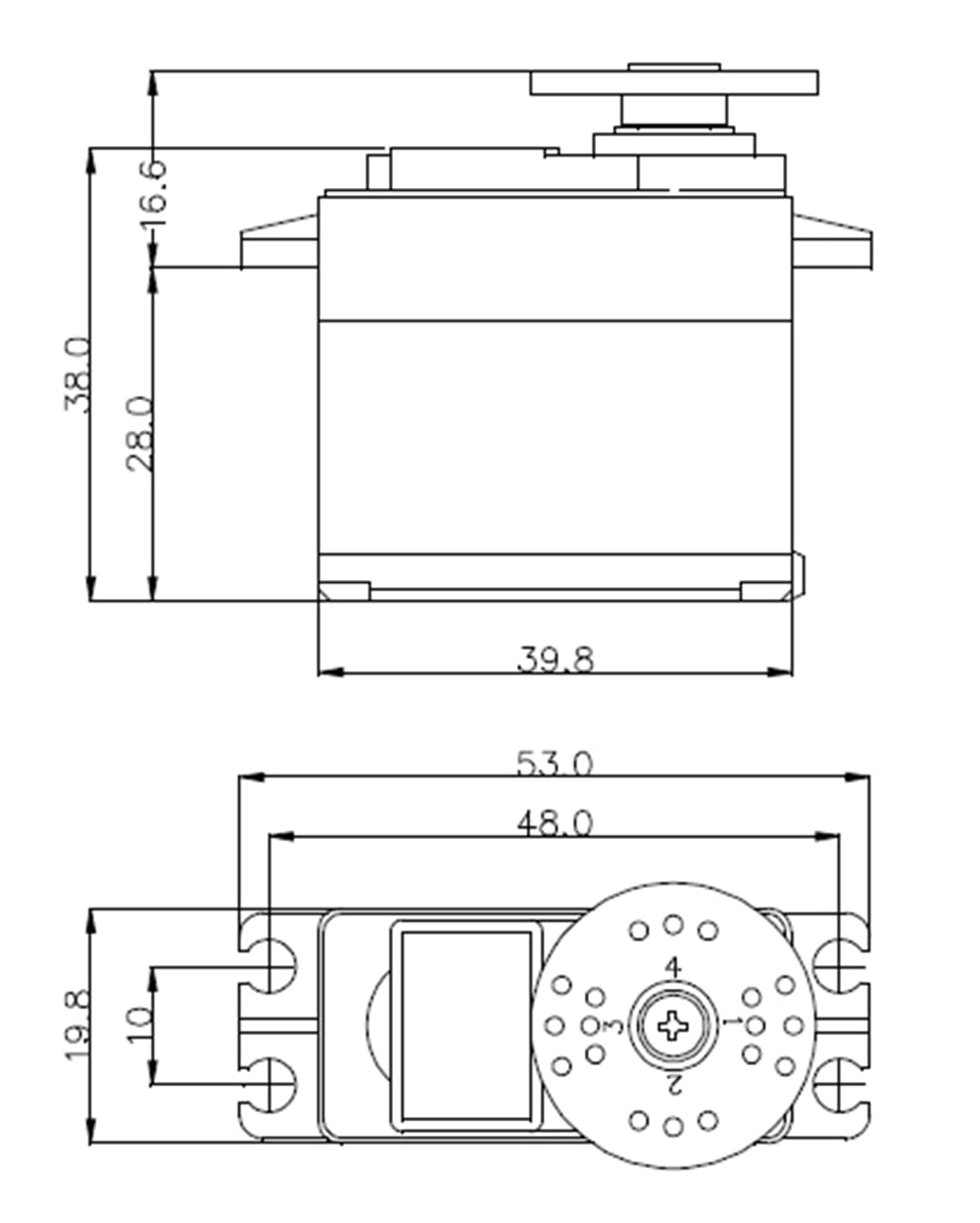Hitec HS-485HB Analog Servo mit Karbonite®-Getriebe