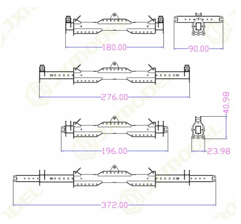 JXModel Teleskop-Aufhaenger Multifunktional fuer Ladekran - RC-Zubehoer
