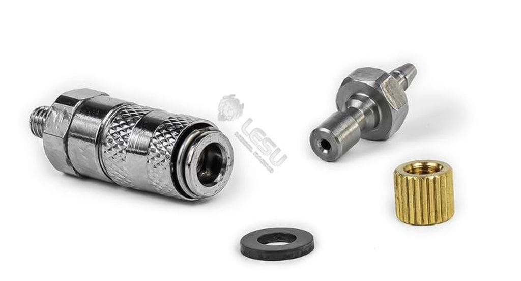 Lesu Hydraulische Schnellkupplung mit Stecker M3 2_0x1_0 Schlauch - RC-Zubehoer