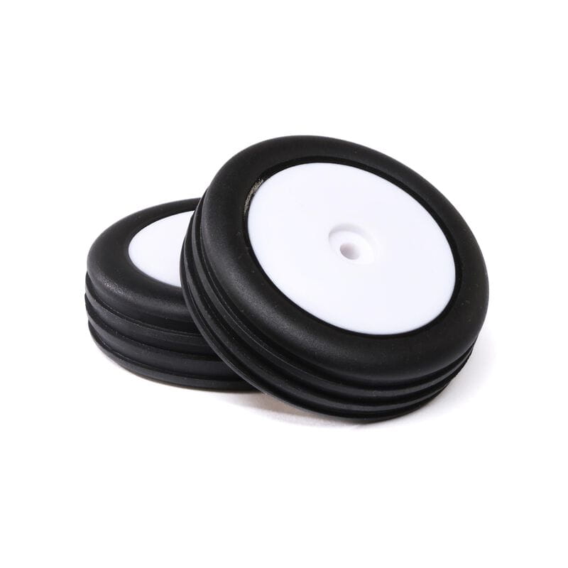 Losi Wide Body Rib Front Mounted Reifen White (2): Mini B
