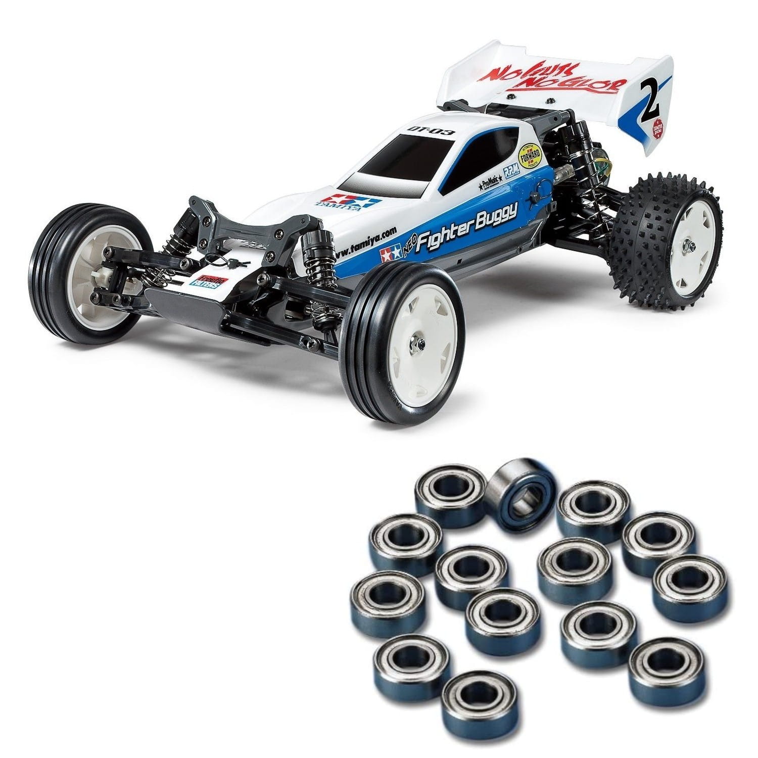 Tamiya RC Neo Fighter Buggy kit Bausatz 1:10 mit Kugellager Set Tamiya RC Neo Fighter Buggy kit Bausatz 1:10 mit Kugellager Set