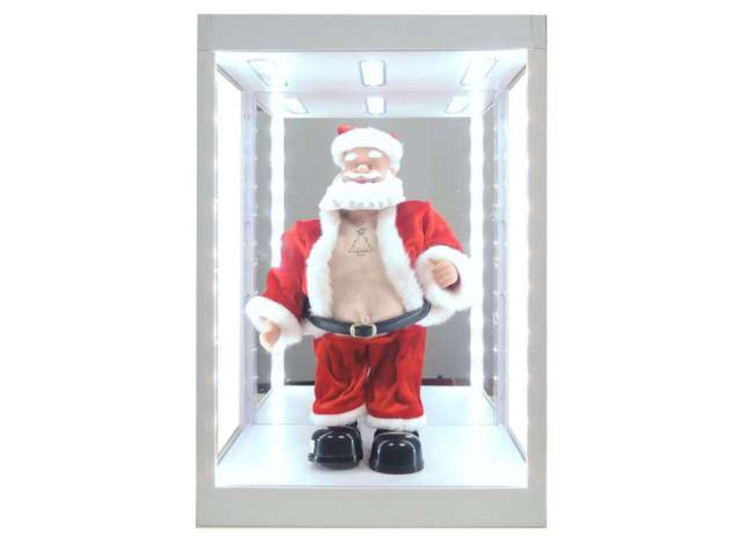 Triple9 LED-Vitrine Schwarz 1_6 mit Beleuchtung fuer Modelle_