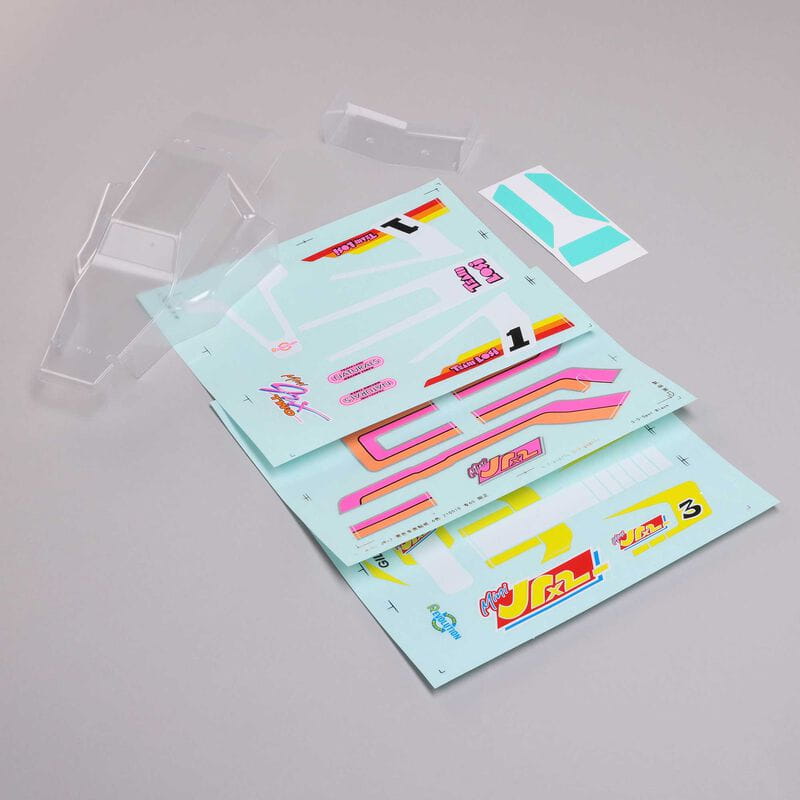 Losi Body - Wing_ Clear_ Mini JRX2 - RC-Zubehoer