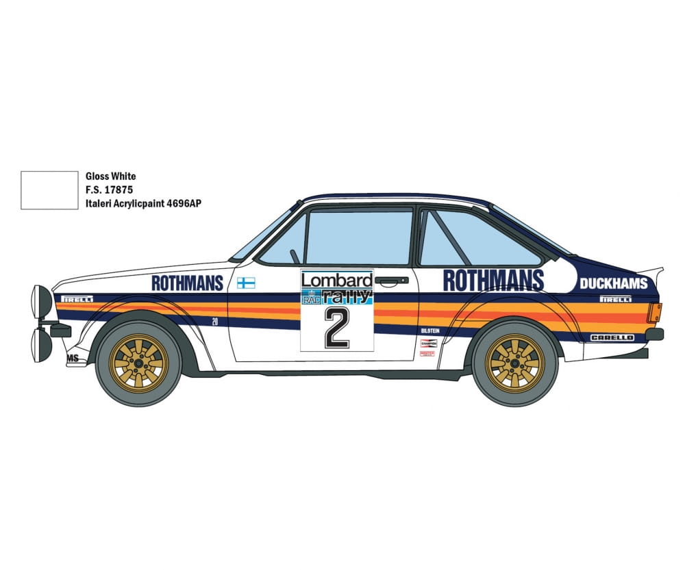 Italeri 1:24 Ford Escort RS 1800 MK.II Lombard