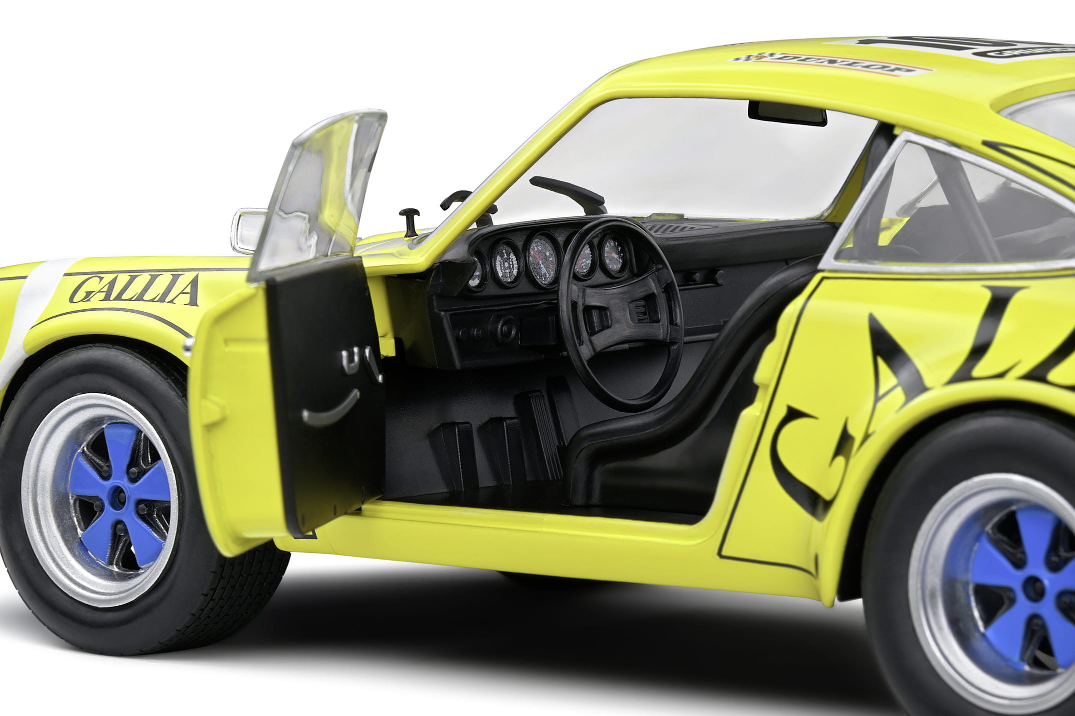 Solido 1_18 Porsche 911 RSR 1973 Tour de France Modellauto in Gelb