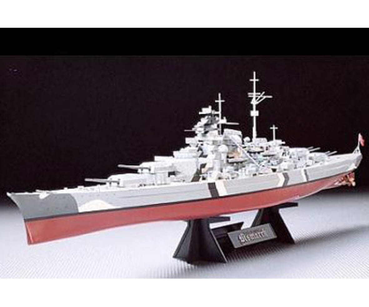 Tamiya Schiff WWII Deutsches Kampfschiff Bismarck 1:350 Modellbau Militär Bausatz