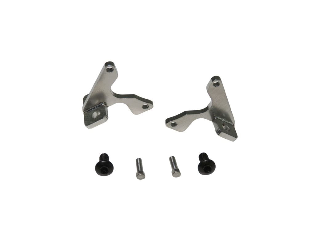 Lesu 1_14 Haltewinkel Edelstahl fuer LESU-Getriebe 1 Paar - RC-Zubehoer
