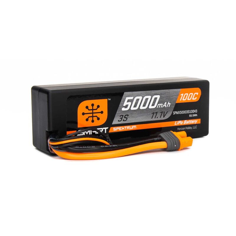Spektrum Lipo Akku 5000mAh 3S 11.1V 100C Smart Hardcase IC3
