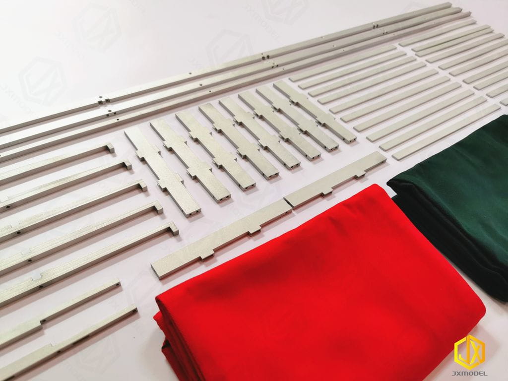 JXModel Plane Stoff rot mit Geruest aus Alu fuer Auflieger-Pritsche - RC-Zubehoer