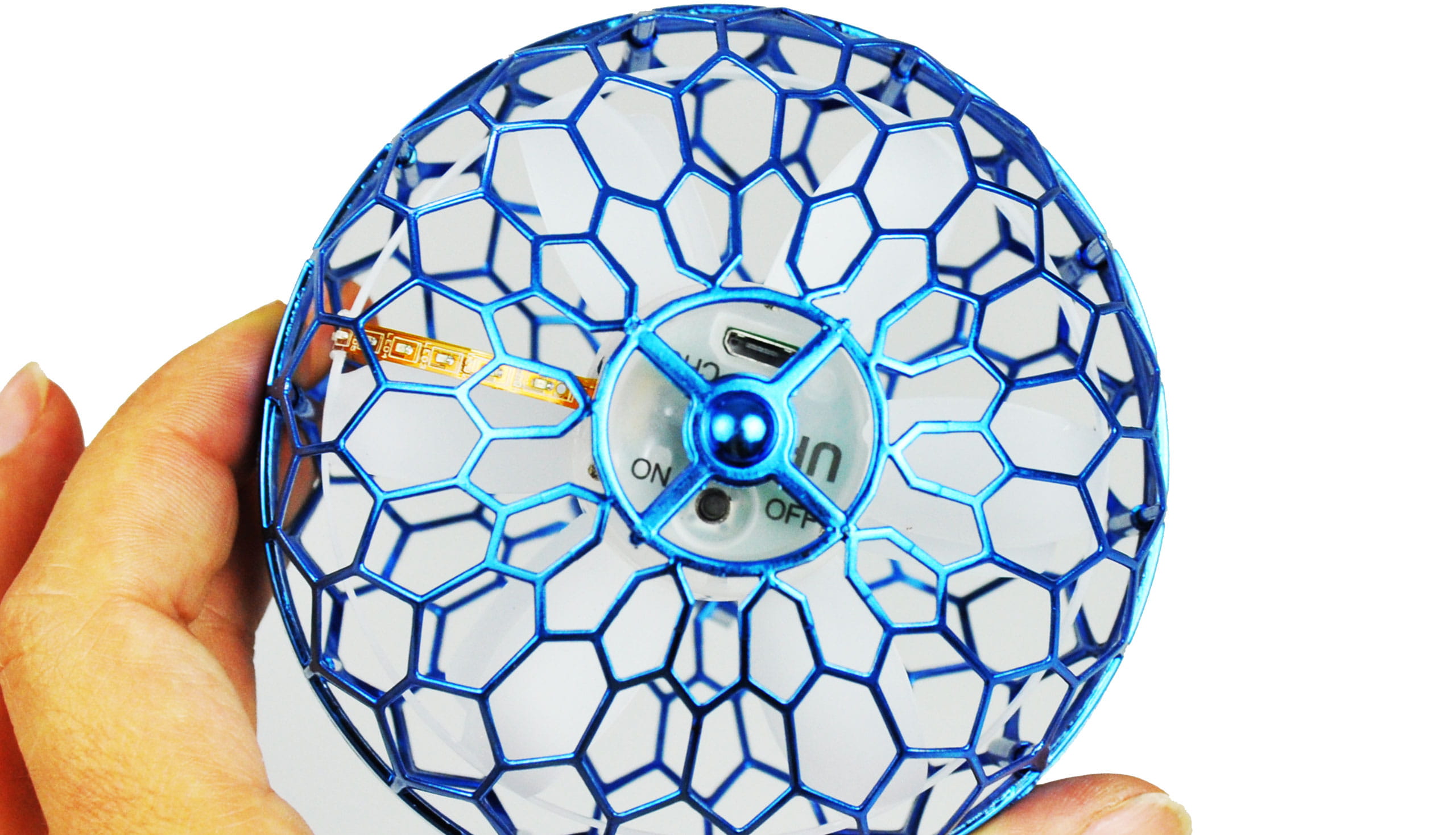 Amewi Magischer Hover Fly Ball 96mm mit Gyro, blau