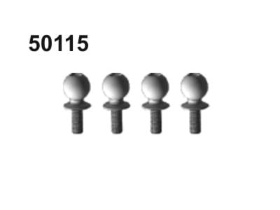 Amewi Kugelkopfschrauben D=10mm 4Stue Pitbull X - RC-Zubehoer
