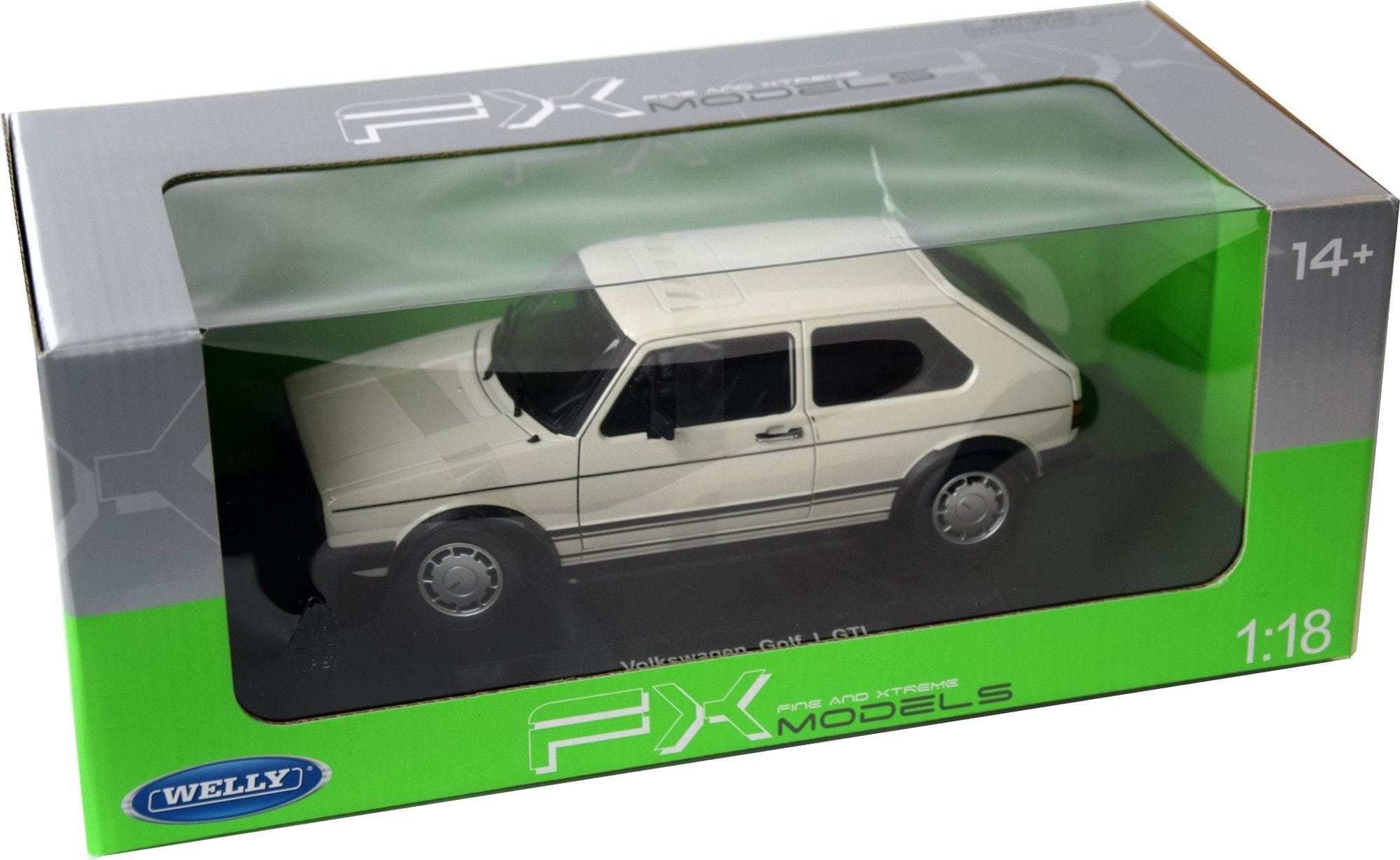 Welly Modellauto 1:18 VW Golf 1 GTI Weiss Welly Modellauto 1:18 VW Golf 1 GTI Weiss