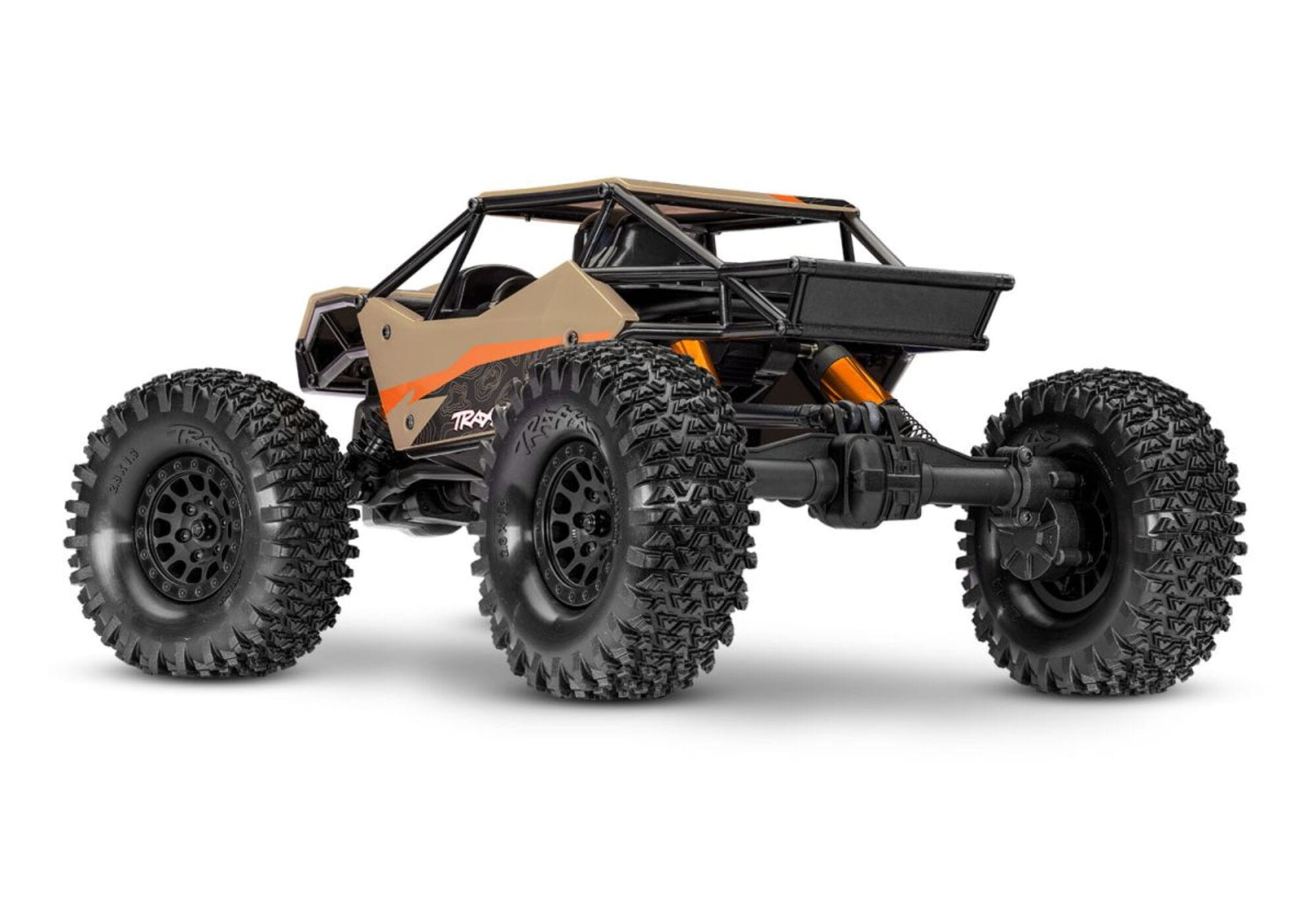 Traxxas TXC-4M Extreme Crawler Sand 1_18 Brushless 4WD RTR mit 3S LiPo Akku und USB-Ladegeraet