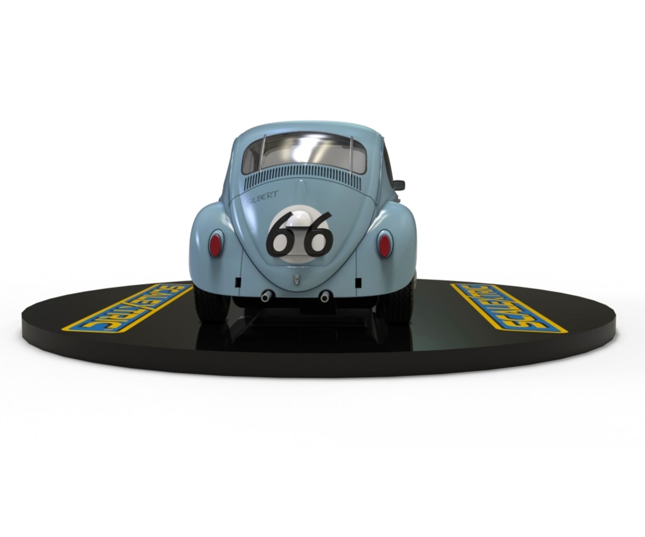 Scalextric 1_32 Volkswagen Kaefer #66 Bla Slotcar - Rennbahnauto - RC-Zubehoer