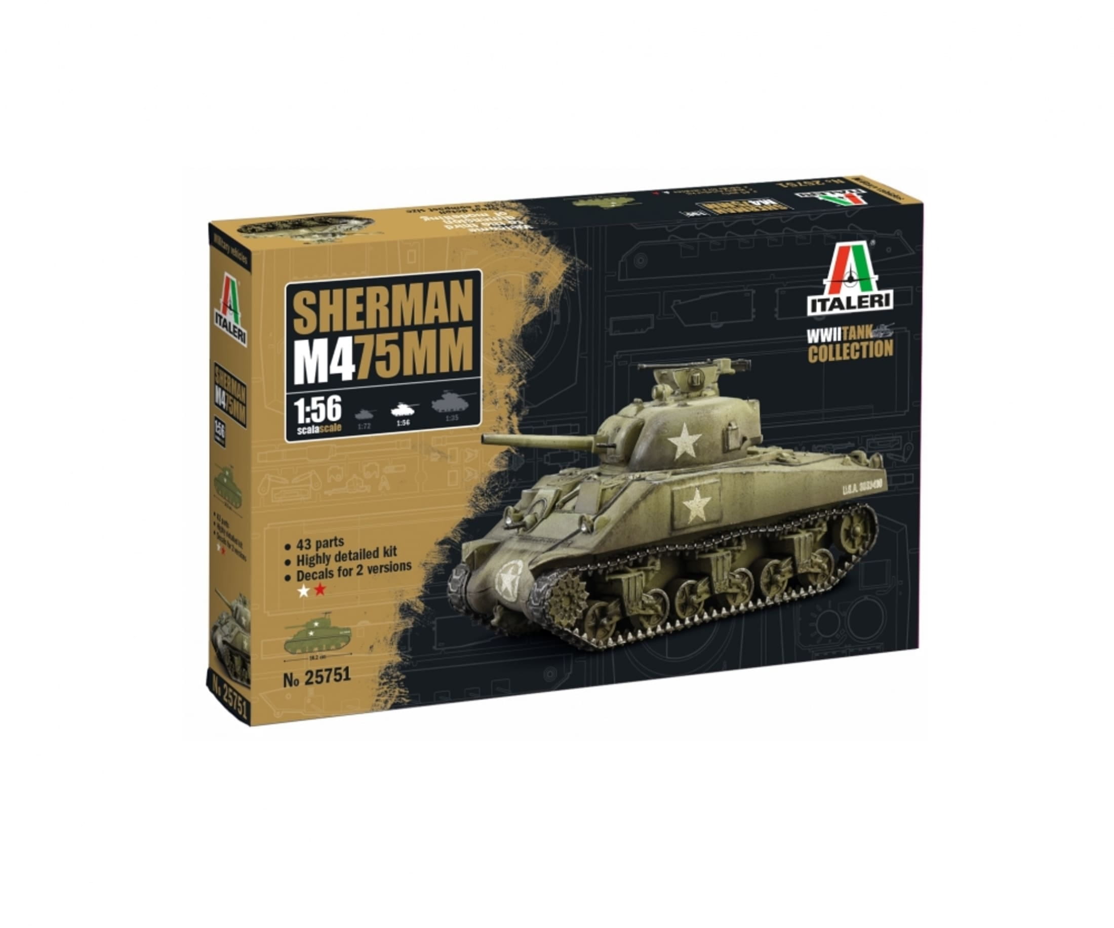 italeri-1-56-us-m4-sherman-75-mm-plastik-modellbausatz