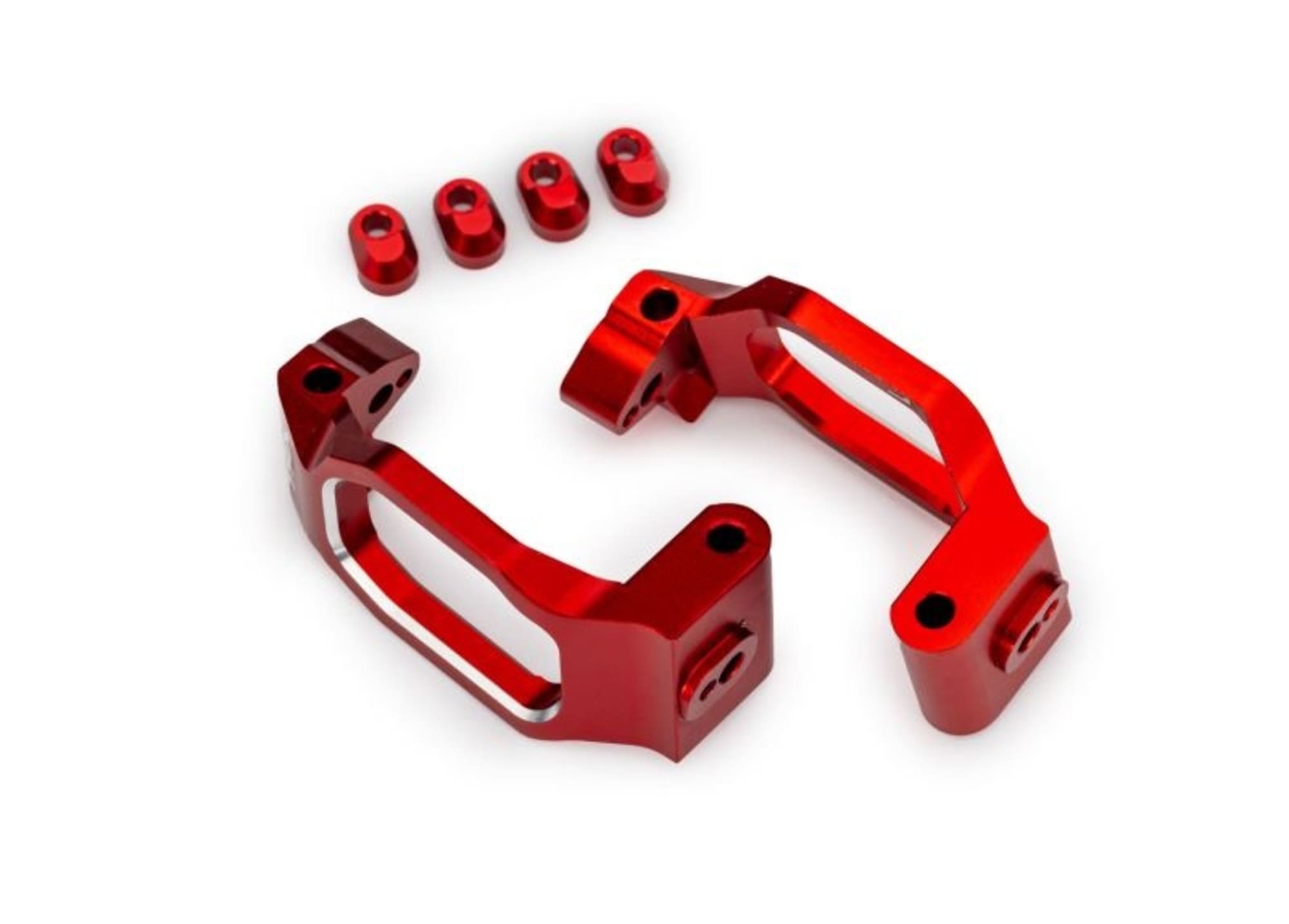 Traxxas Nachlaufblock vo Aluminium rot _2_ fuer Maxx _ Maxx Slash fuer RC Modelle