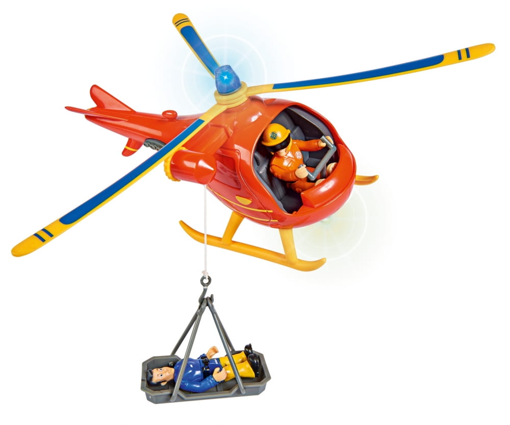 Simba Toys Feuerwehrmann Sam Hubschrauber Wallaby mit Figur