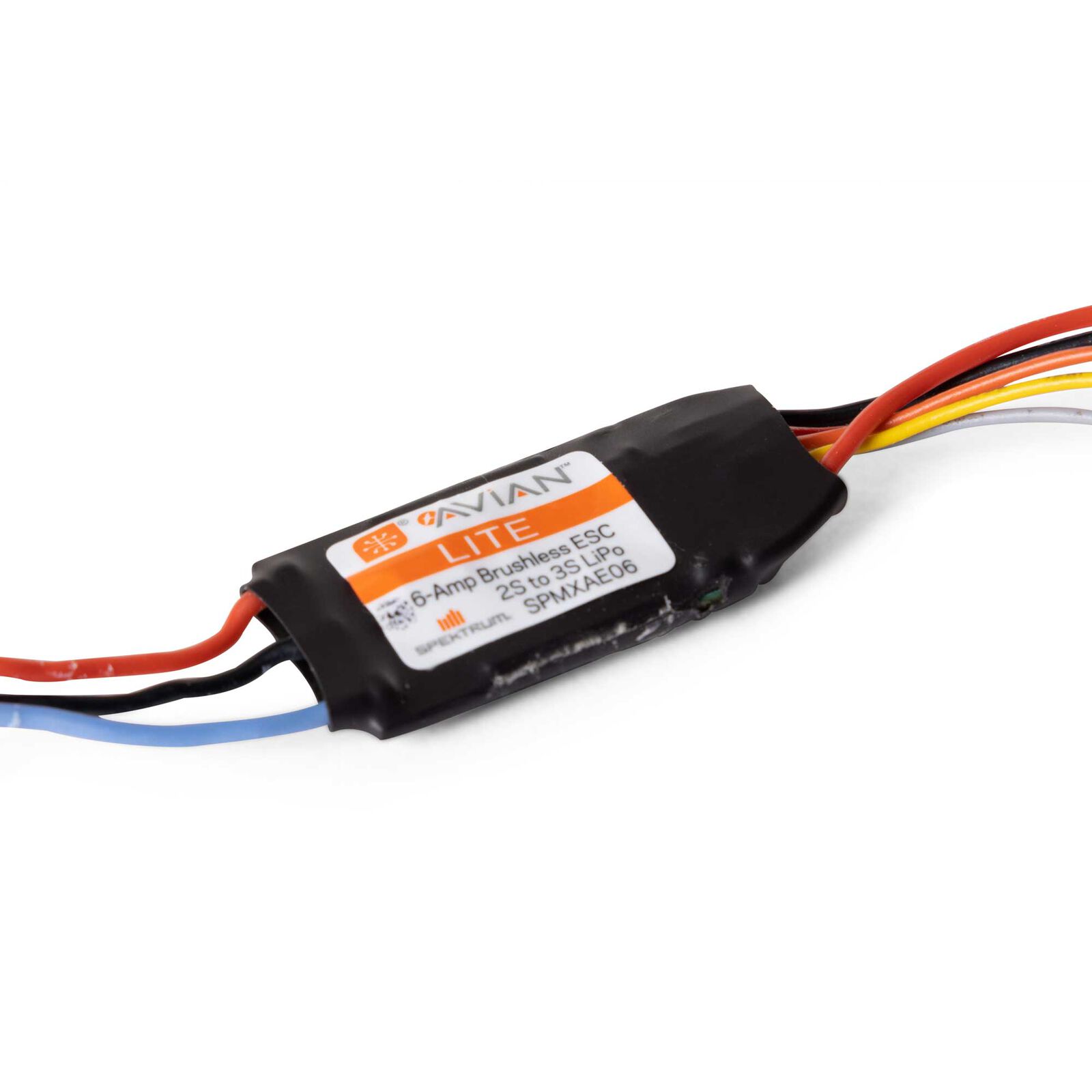 Spektrum Avian 6-Amp Smart Lite Brushless Regler ESC 2S-3S UMX 3-Pin - RC-Zubehoer