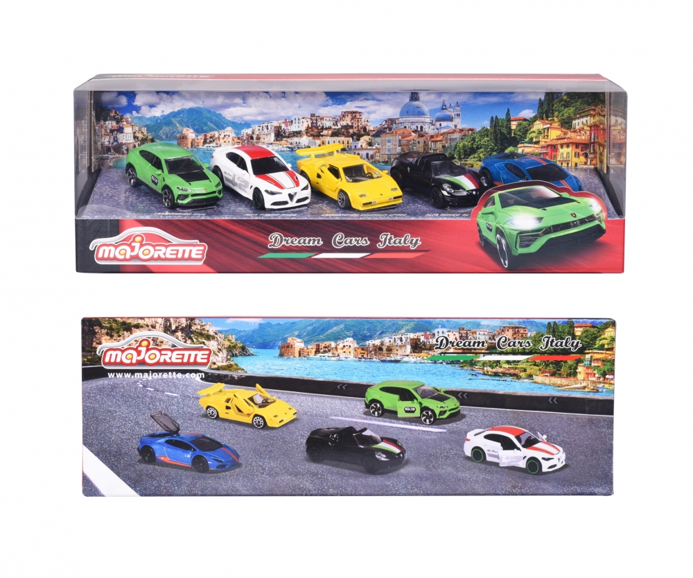 Majorette Dream Cars Italy, 5 Pieces Giftpack